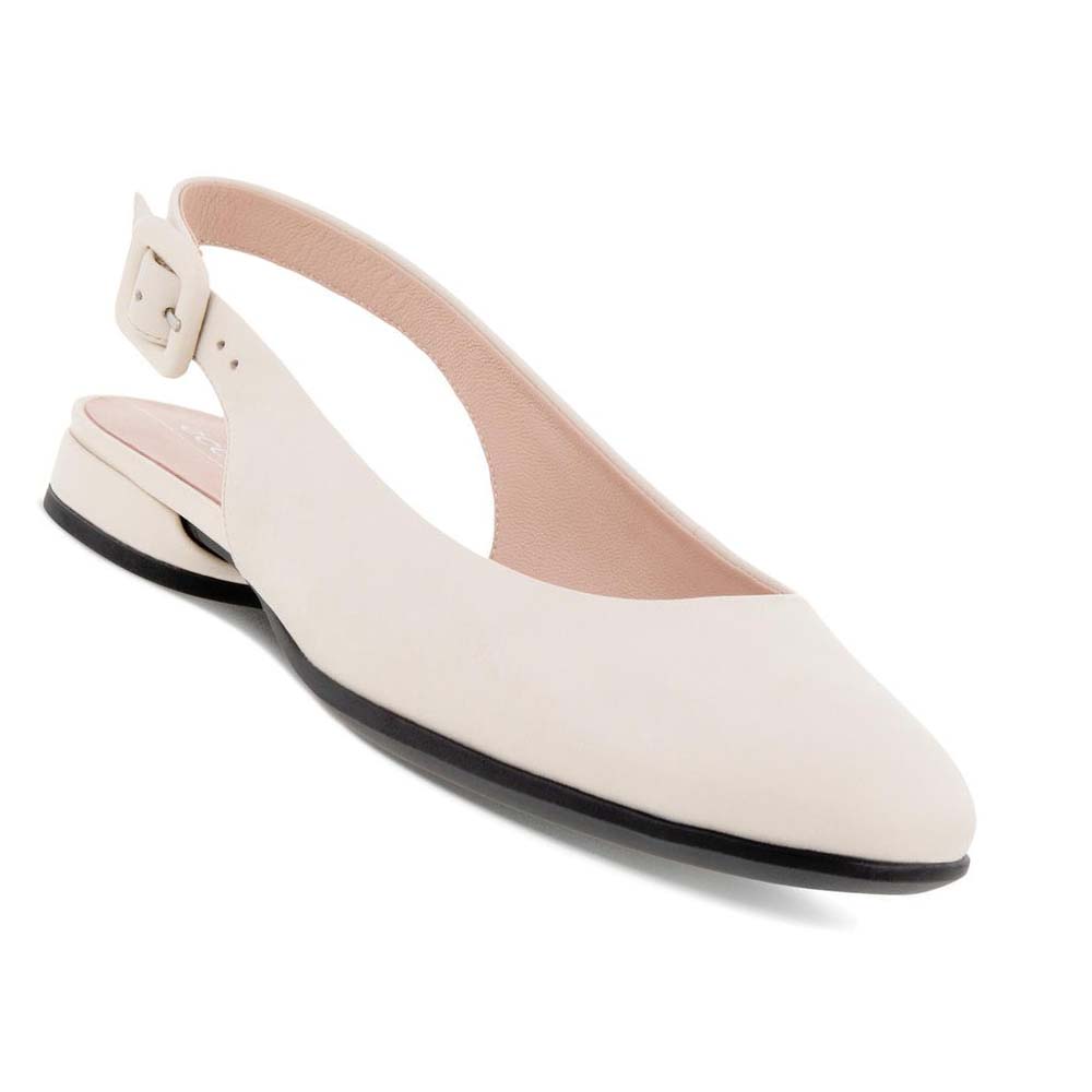 Ecco Anine Sling-back Ballerinasko Dame Beige | NO 5ILH